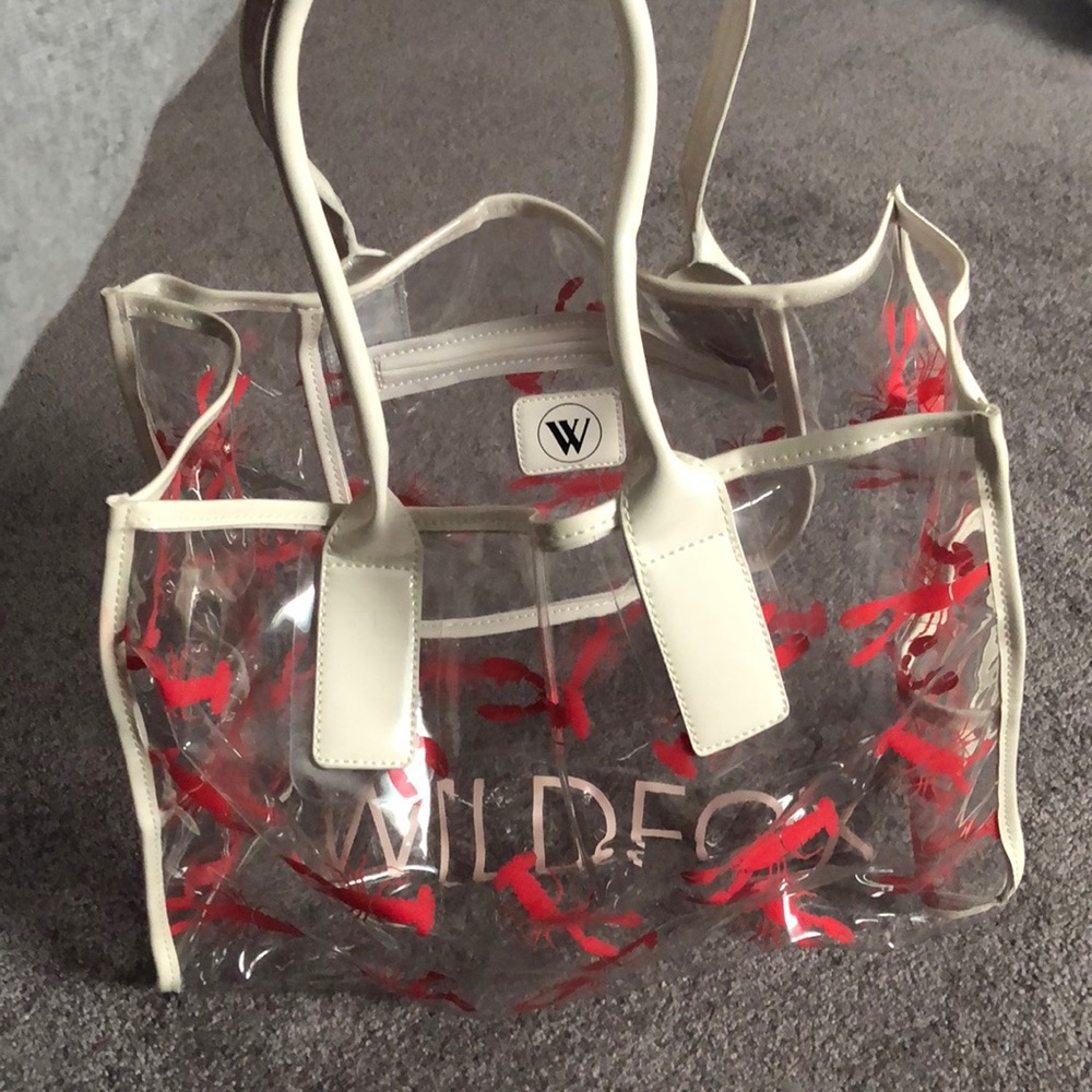 Wildfox clear lobster beach bag